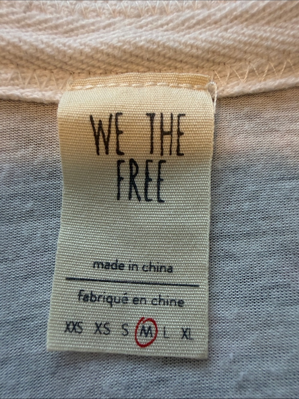 We The Free Relaxed V-Neck Tunic in Light Heathered Gray Draped, oversized - Picture 8 of 15